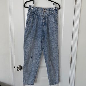 Vintage 80’s Cherokee high waist mom baggy jeans 8 acid wash